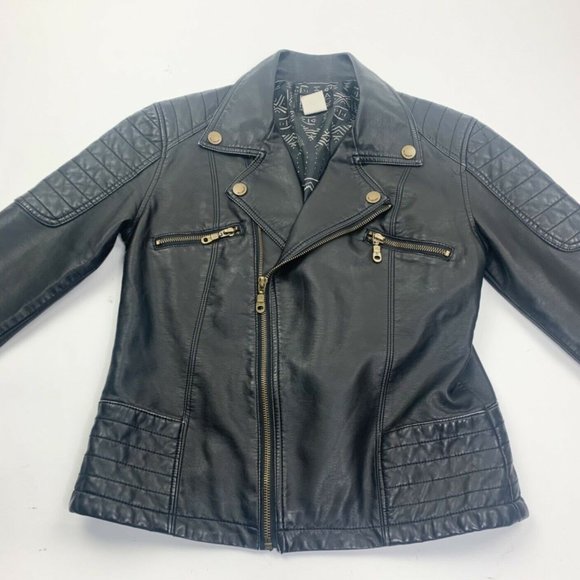 Billabong Womens Long Sleeve Zipper Moto Jacket - Picture 4 of 12